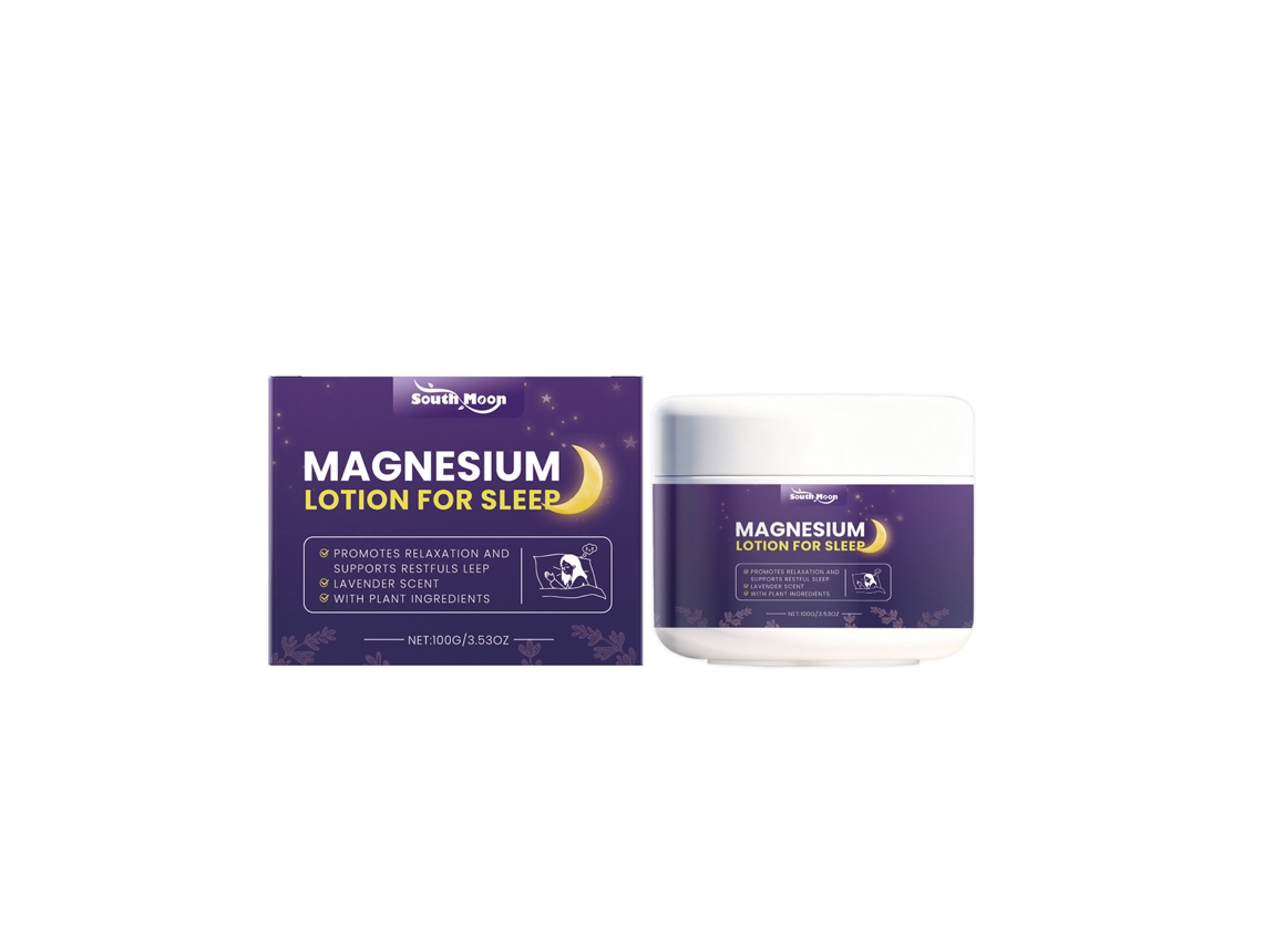 Crema calmante de magnesio para mejorar el sueño.