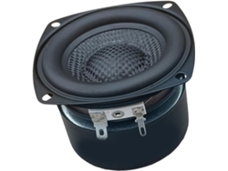 Altavoces De Graves Cuadrados, 25 W, 7,6 Cm - Carcasa Resistente De Goma Y Metal