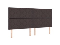 Maison Exclusive - Cabecero Led Gris Claro 200 Cm Tela