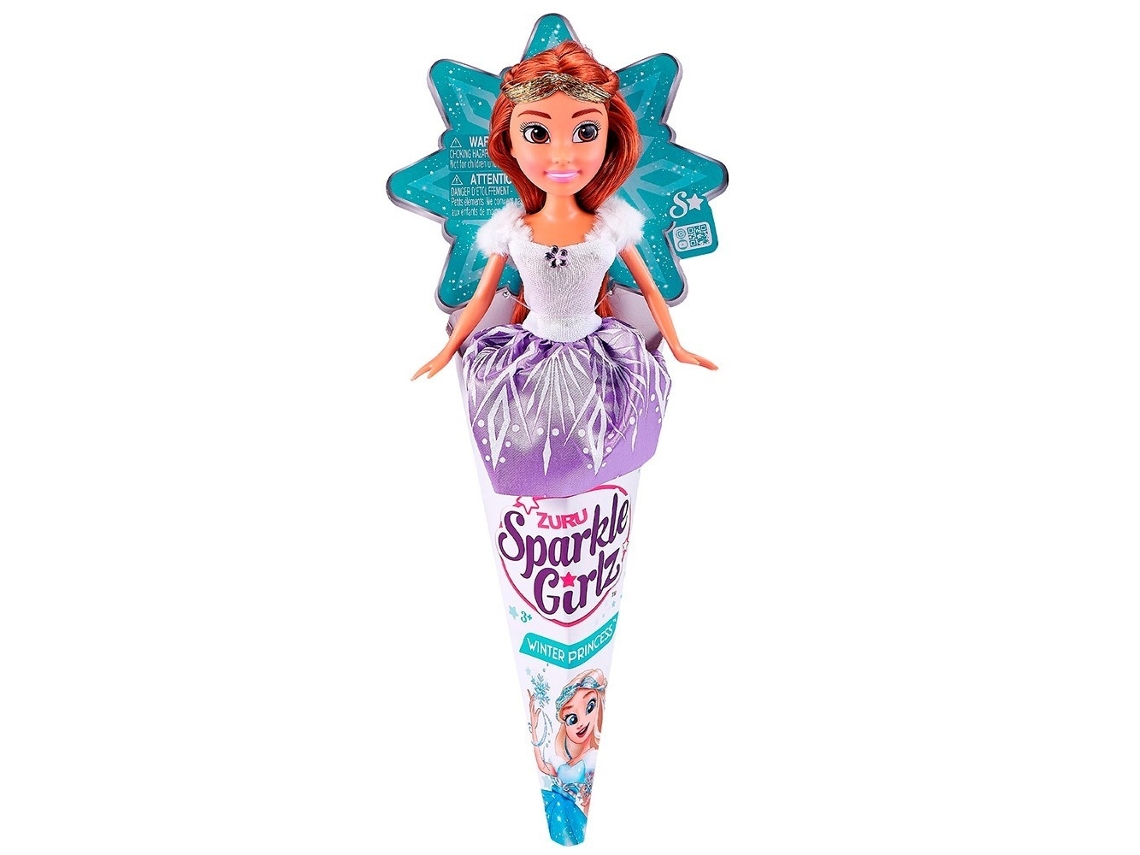 Muñeca Princesa Invierno Con Cono 26 Cm 3 Colores SPARKLE