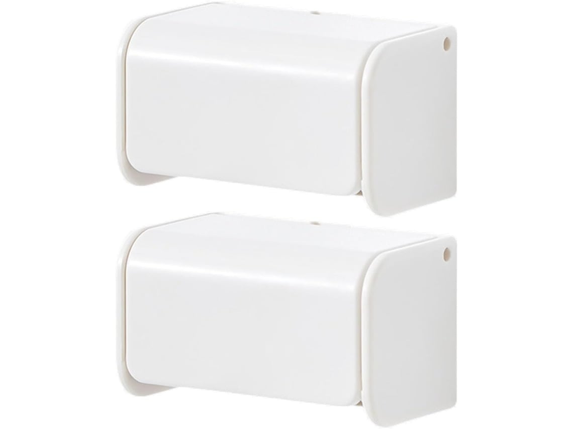Suporte De Parede Para Escova De Dentes Yarnow, 2 Peças, Com Tampa, Material Abs À Prova D'água, Alta Capacidade, Para