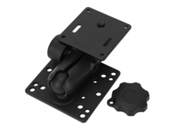 Soporte De Doble Bola De 1,5 Pulgadas Con Platillos Amps Y Brazo De Doble Rótula Para Sonda De Pesca Y Tableta.