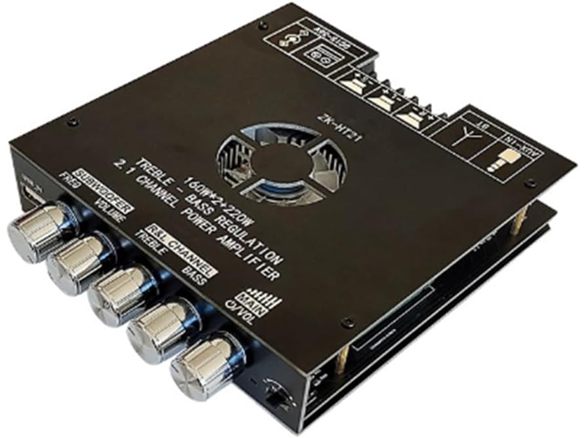 Placa Amplificadora De Potencia Digital Bluetooth Para Subwoofer De 2.1 Canales Ht21