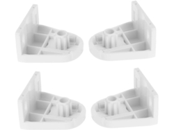 4 Piezas Soporte Triangular Para Doble Persiana Enrollable De Montaje Pared Soporte Estable Para Cortinas De Pvc Para Decoración De Ho