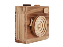 Caja de música retro con cámara giratoria sencilla