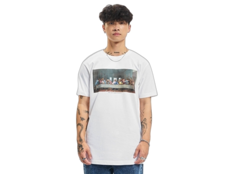 Camiseta de Hombre MISTER TEE Urban Classics Can Hang With Us Blanco (S)