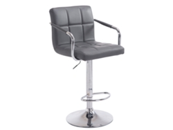 Taburete de bar Lucy V2 gris/cromado Clp