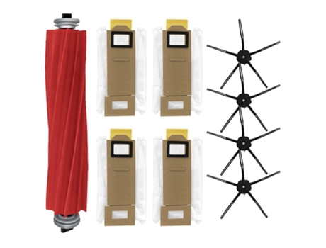 9 pçs rolo escova lateral para xiaomi roborock s7 t7s t7plus saco de pó