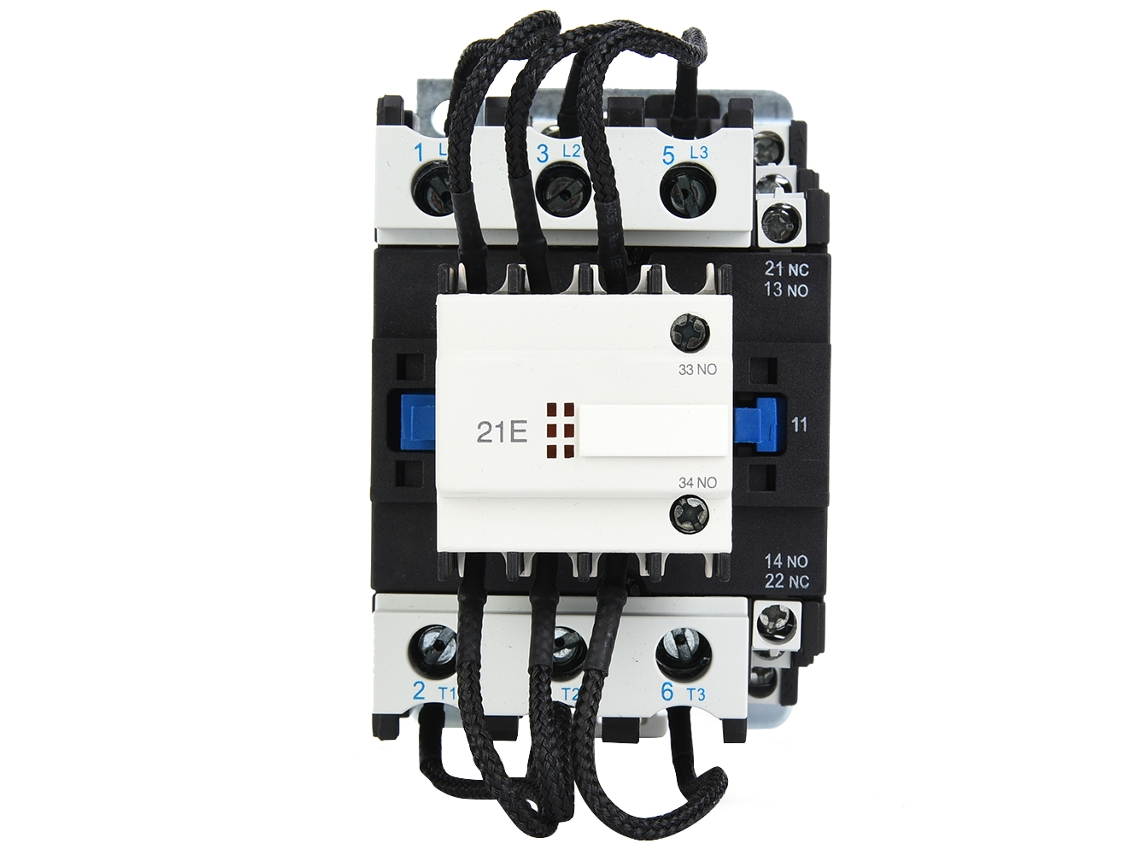 Contacto De Conmutación De Condensadores Cj19-36/21 Ac380v 36a 2no 1nc Retardante De Fuego