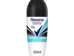 Desodorante Roll On Invisible Aqua 72h REXONA