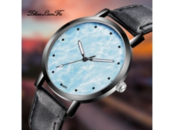Reloj De Pulsera Analógico De Aleación Negro De Lujo, Estilo Casual, Con Movimiento De Cuarzo.