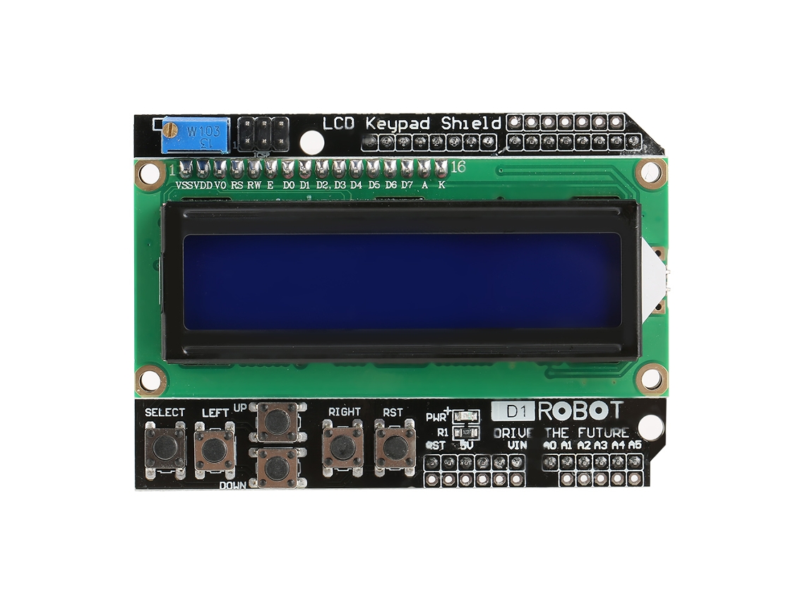 Módulo De Pantalla Lcd1602 Para Mega 2560 Con 16x2 Caracteres Display Serial Diy