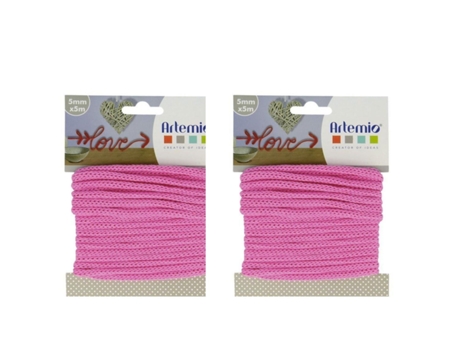 2 hilos para tricotar 5 mm x 5 m - fucsia ARTEMIO