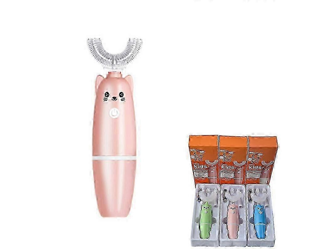 Cepillo de dientes eléctrico para niños con forma de cepillo de dientes automático 360 Cepillo de dientes eléctrico Regalo para niños Nostalgia88