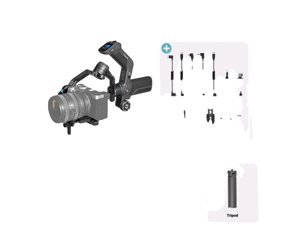 Estabilizador de cardán, estabilización de 3 ejes, seguimiento inteligente, kit Scorp Mini 3