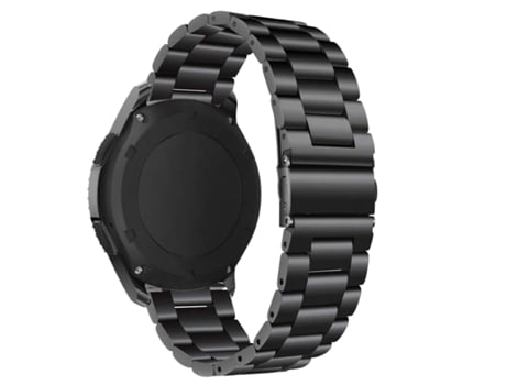 Correa Acero Inoxidável Adaptable Negro para Garmin Forerunner 245 Music