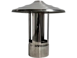 Acero Inoxidable 100/150 (tapa De Lluvia Para Techo De 100 Mm, Ventilador)