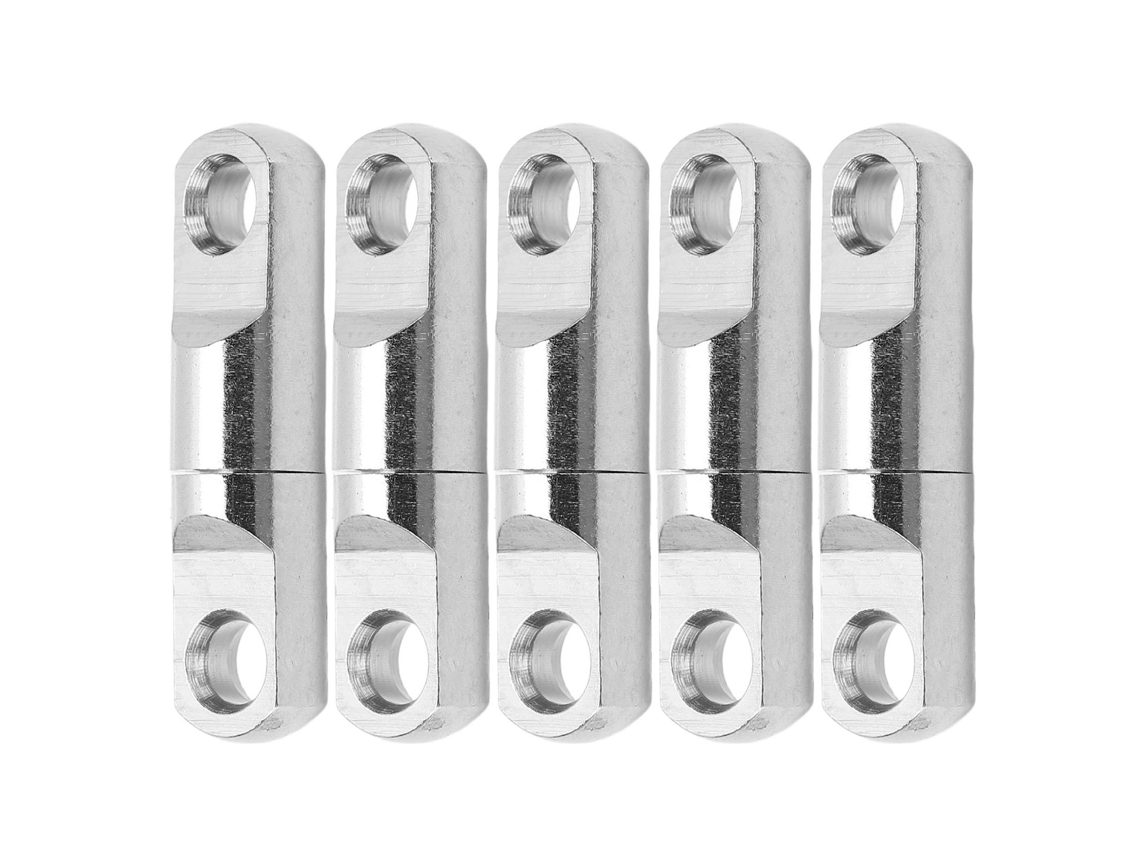 5 Conectores Giratorios De Acero Inoxidable De 360° Con Rodamiento Para Anzuelo De Pesca N.° 6