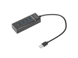 Usb 3.0 Hub 4 Portas Splitter De Alta Velocidade Leve Plug And Play Para Windows/os X/linux