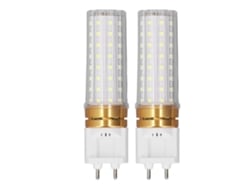 2026-2pcs Bombilla Led Maíz G12 1500lm 15w Alta Renderización De Color Base De 2 Pines Para Calle Almacén Garaje Blanco Cálido