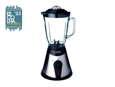 Batidora de Vaso FLAMA 2212FL (300 W - 0.8 L - Inox y Negro)