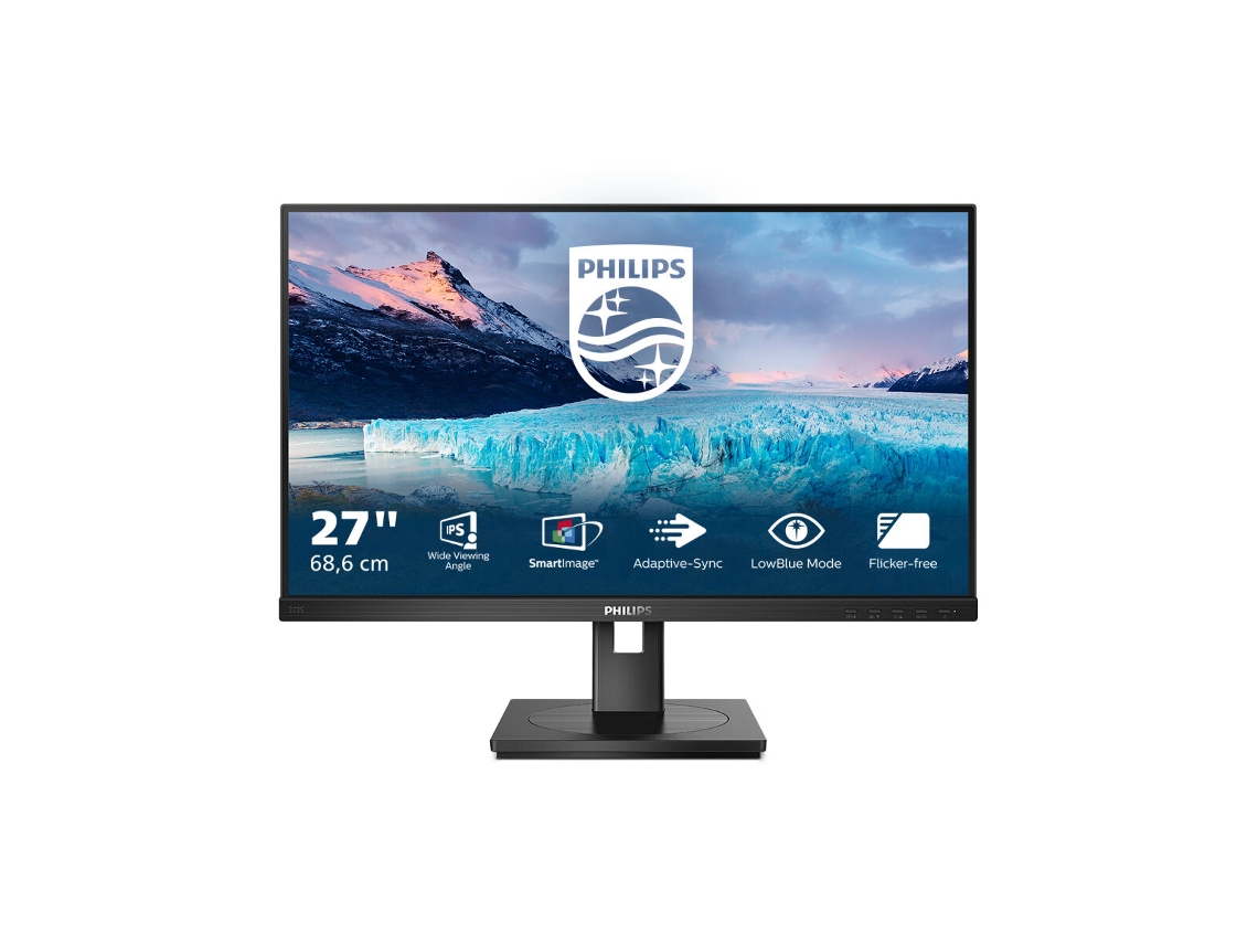 Monitor PHILIPS MMD 272S1M/00 (Negro - sRGB - Full HD - 27 - IPS - LCD - Flicker free - 4 ms)