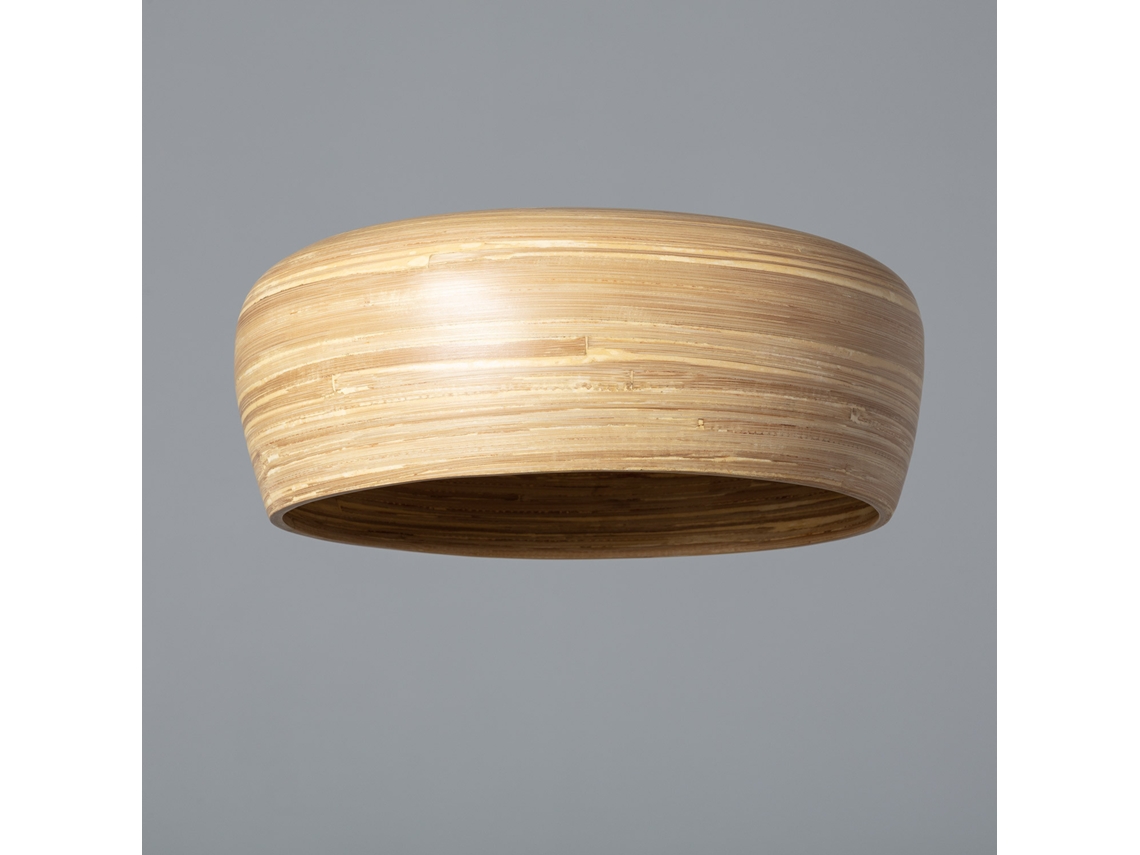 Pantalla de Lámpara de Techo LEDKIA (Beige -  - 40 W - Bambú)