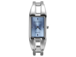 Reloj De Pulsera Analógico Cuadrado De Cuarzo Para Mujer Geekthink, Estilo Casual Y Moderno, Color Azul.