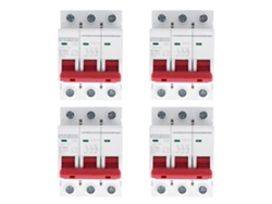 4pcs Disyuntor Miniatura Dz47-63z Dc750v 3p 63a Para Fotovoltaica Protector Contra Sobrecarga Cortocircuito