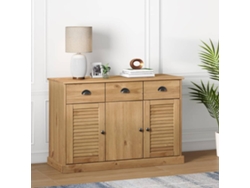 Aparador Con Cajones Vigo Madera Maciza Pino 113x40x75 Cm