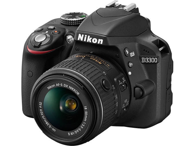 Kit Cámara Réflex NIKON D3300 +NIKKOR 18-55mm f/3.5-5.6G VR (24.2 MP - Sensor: DX - ISO: 100 a 12800)