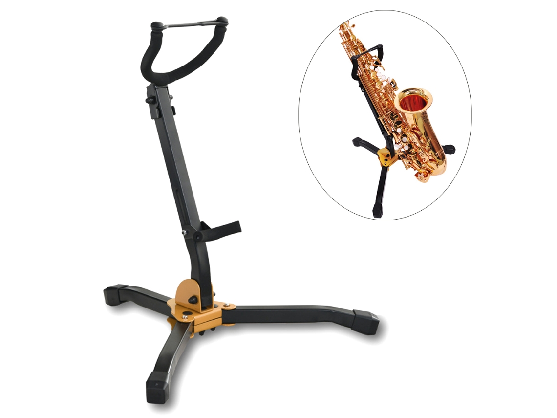 Jinwei-soporte Para Saxofón Plegable Alto Tenor Ajustable Con Base Triangular De Metal