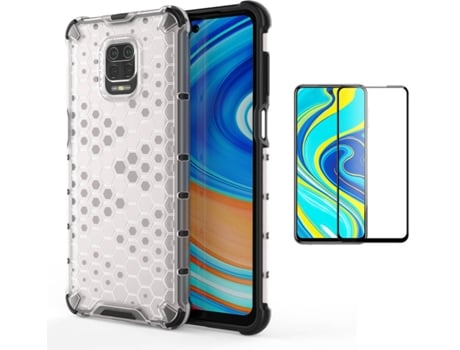 Kit Carcasa y Protector Xiaomi Note 9 Pro Full Cover Rumble