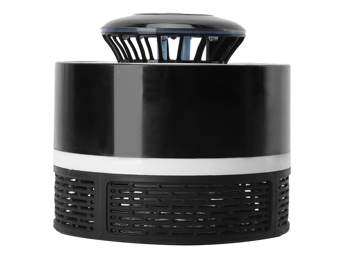 Lámpara repelente de mosquitos eléctrica silenciosa USB LED con fotocatalizador negro