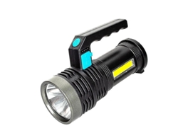 Linterna Led Usb Recargable Cob Asa 4modos Ipx8 Camping/pesca/caminatas Negro Yizhood