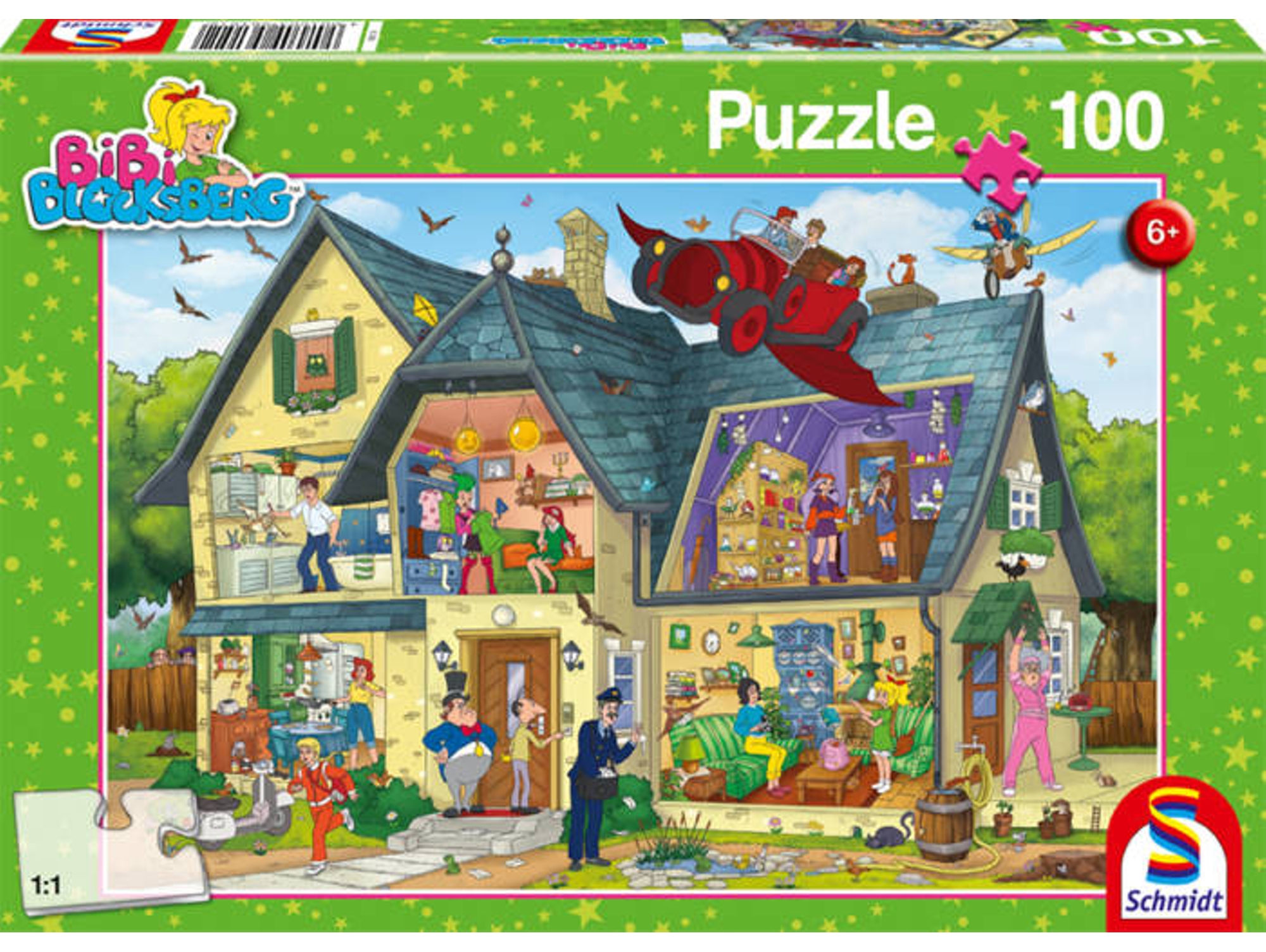 Puzzle SCHMIDT SPIELE Bibi Blocksberg: Bei Blocksbergs ist was los! (100 Piezas)