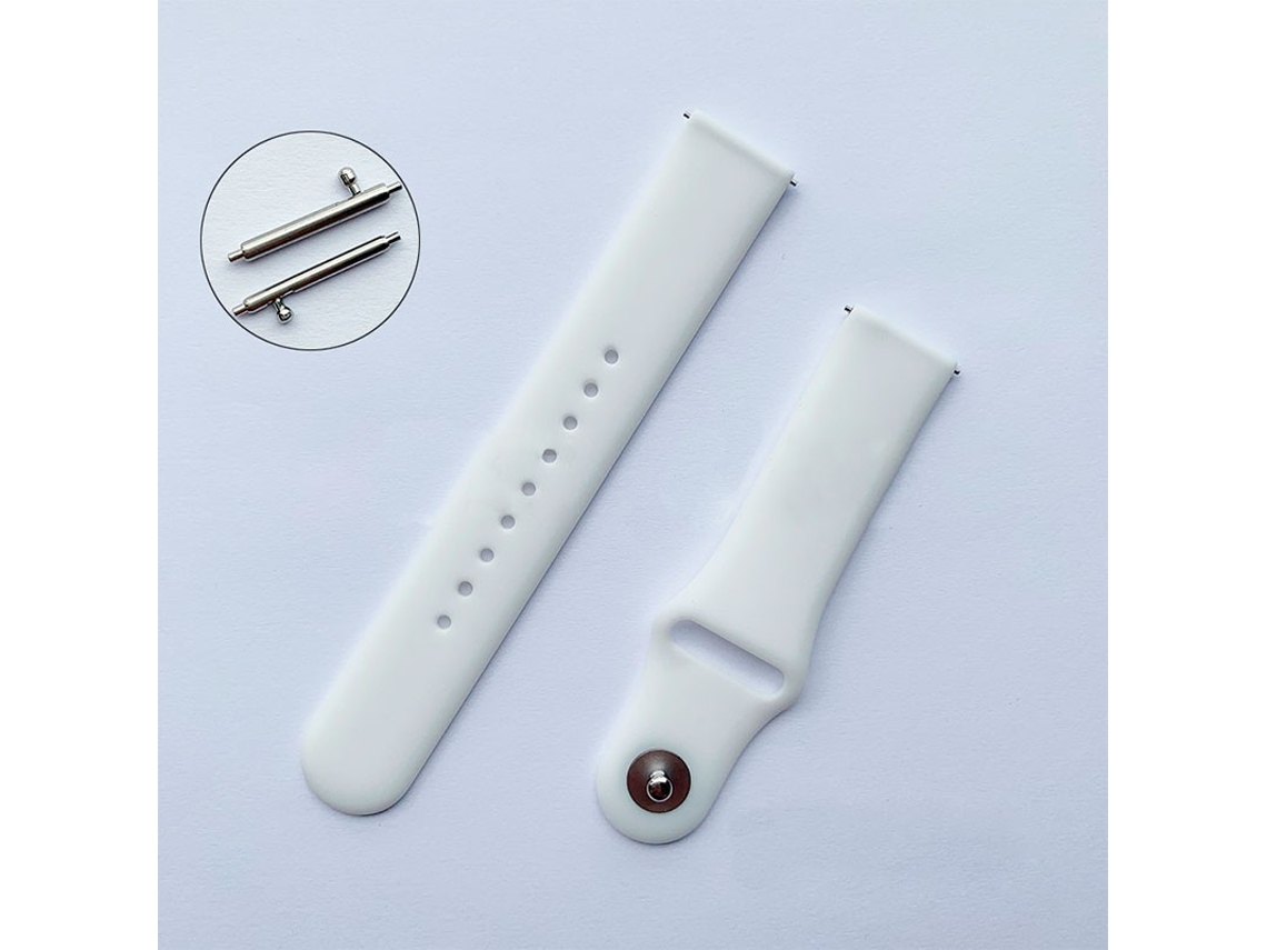 Pulsera Reloj Universal de 20mm SAMSUNG de Silicona - Blanco