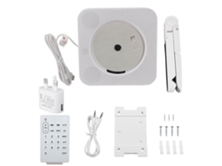 Reproductor De Cd Mp3 Con Bluetooth, Control Remoto, Radio Fm Y Puerto Usb. Se Puede Montar En La Pared.