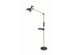 Lámpara De Pie LED 15W CCT 950 Lm Regulable Doble Cara Con Carga Inalámbrica Color Negro JANDEI