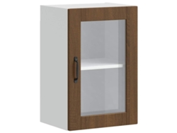 Maison Exclusive - Armario De Pared Para Cocina Puerta Cristal porto Roble Marrón