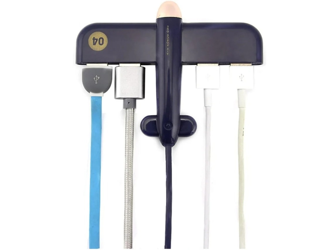 Hub USB multipuerto ligero y creativo con forma de avión para MacBook, Mac Pro y Mini. Múltiples 4 puertos alimentados por USB 2.0. Divisor de concentrador azul. Bestvite