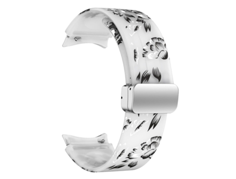 Correa de Silicona patrón impreso con hebilla para Samsung Galaxy Watch 5 40mm/44mm/Watch 5 Pro 45mm/Watch4 40mm/44mm/Watch4 Classic 42mm/46mm - fl...