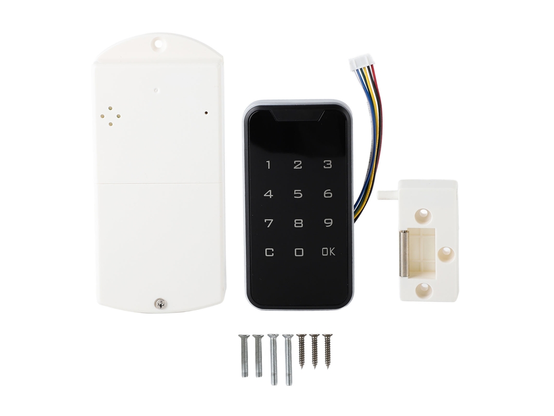 Cerradura Electrónica Inteligente Para Armario (sin Llave) Con Teclado Para Cajón, Armario Y Soporte.