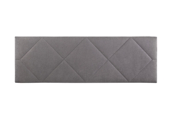 Cabecero Tapizado SPYGA para Cama 135 Microfibra AquaClean Gris ( 145 x 50 x 7 cm)