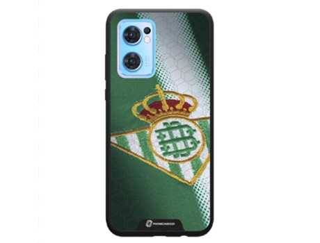 Funda Móvil Oficial Real Betis Fc para Oppo Reno 7 PHONECASES3D Piel Sintética Negro