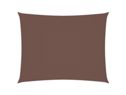 Maison Exclusive - Toldo De Vela Rectangular Tela Oxford Marrón 5x6 M