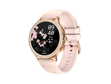 Smartwatch MDUG Monitor de Frequência Cardíaca Rosa