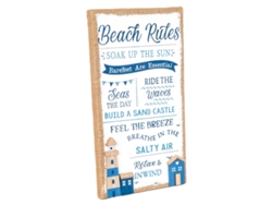 Decoración de Pared SIGNES GRIMALT Beach rules 3x48x27 cm