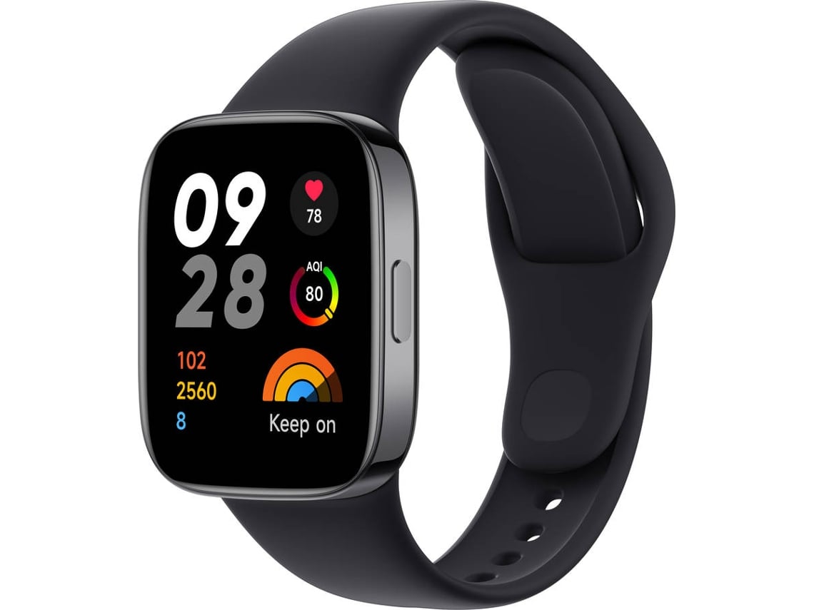 Smartwatch XIAOMI Redmi Watch 3 Bluetooth Hasta 12 dias de autonomia Negro Worten.es