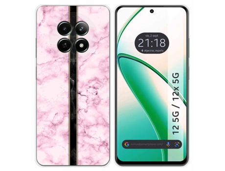 Funda Diseño Mármol para Realme 12 5G 12X 5G TUMUNDOSMARTPHONE Silicona Multicolor